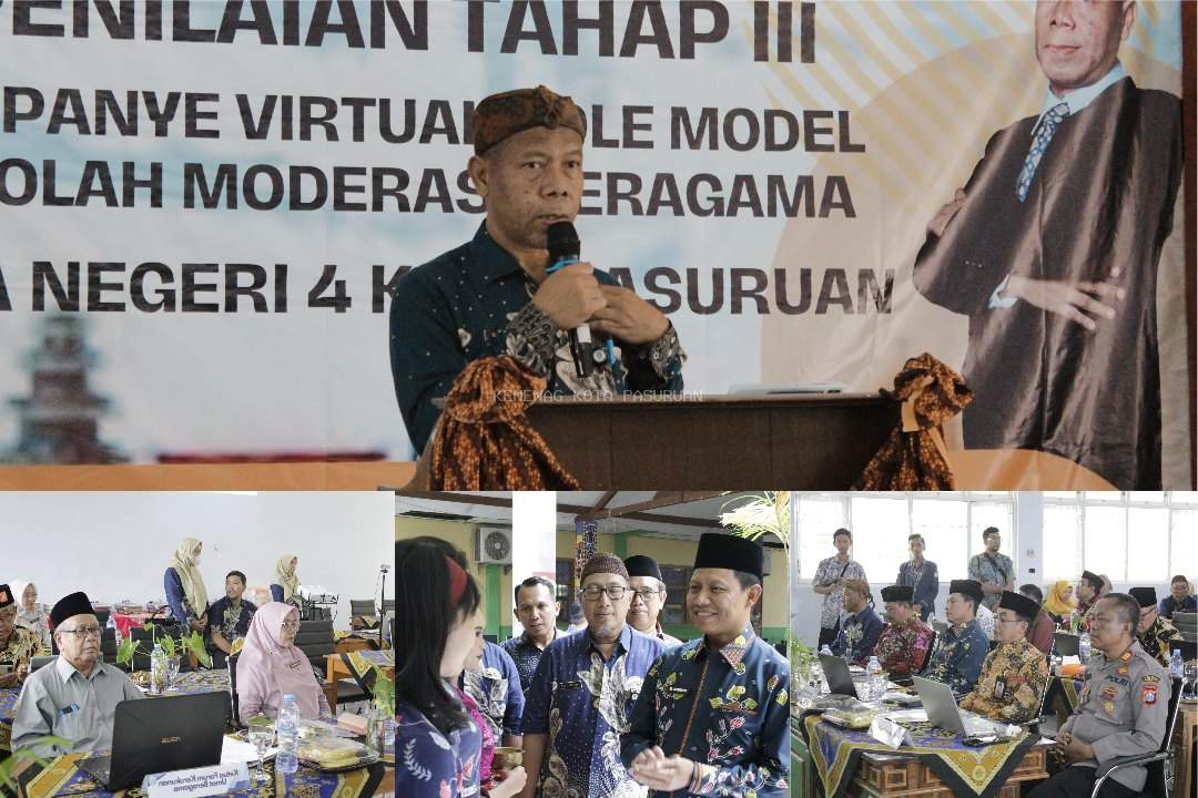 Kemenag Kota Pasuruan Hadiri Kampanye Virtual Role Model Sekolah Moderasi Beragama Tingkat Provinsi