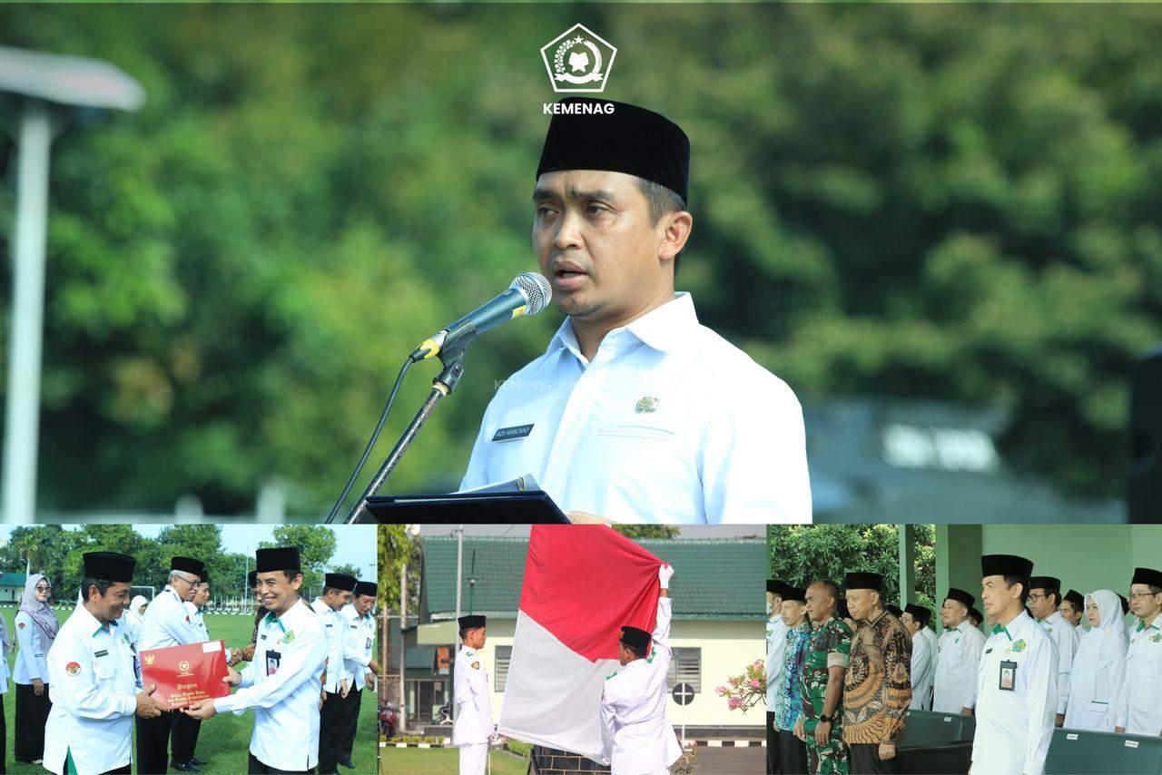 Upacara HAB ke-80 Kemenag Berlangsung Khidmat di Lapangan Yon Zipur 10 Kota Pasuruan