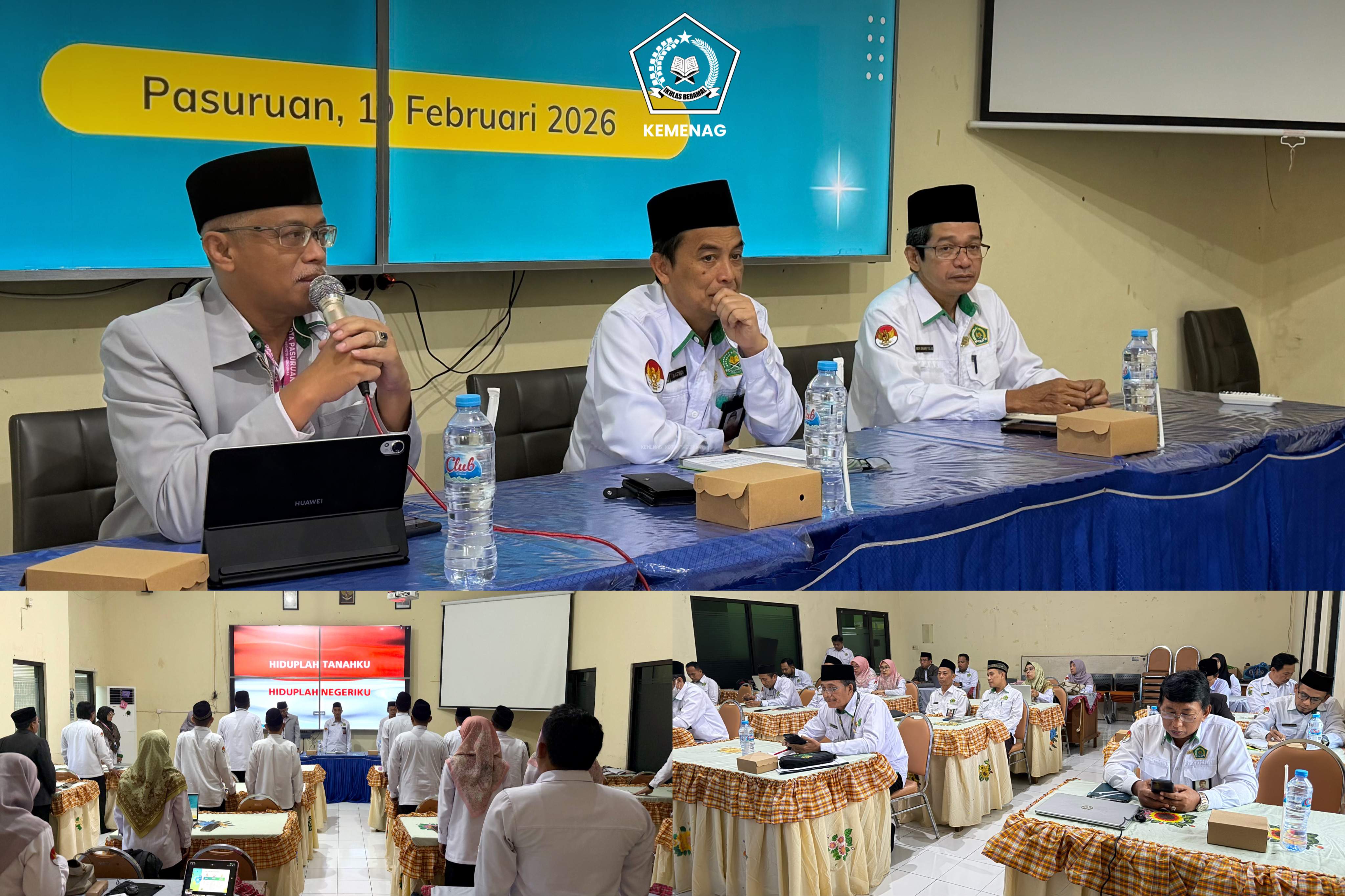 Kemenag Kota Pasuruan Gelar Rapat Dinas Pimpinan Bahas Kehumasan hingga PMPZI Tahap III