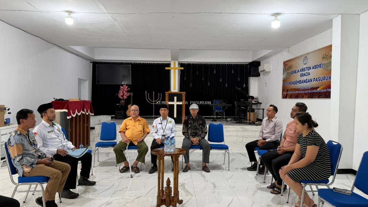 Kemenag Kota Pasuruan Lakukan Visitasi Penerbitan Rekomendasi Pendirian Gereja Kristen Abdiel Gracia